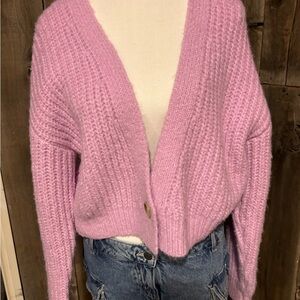 Pink Knit Women's Sweater